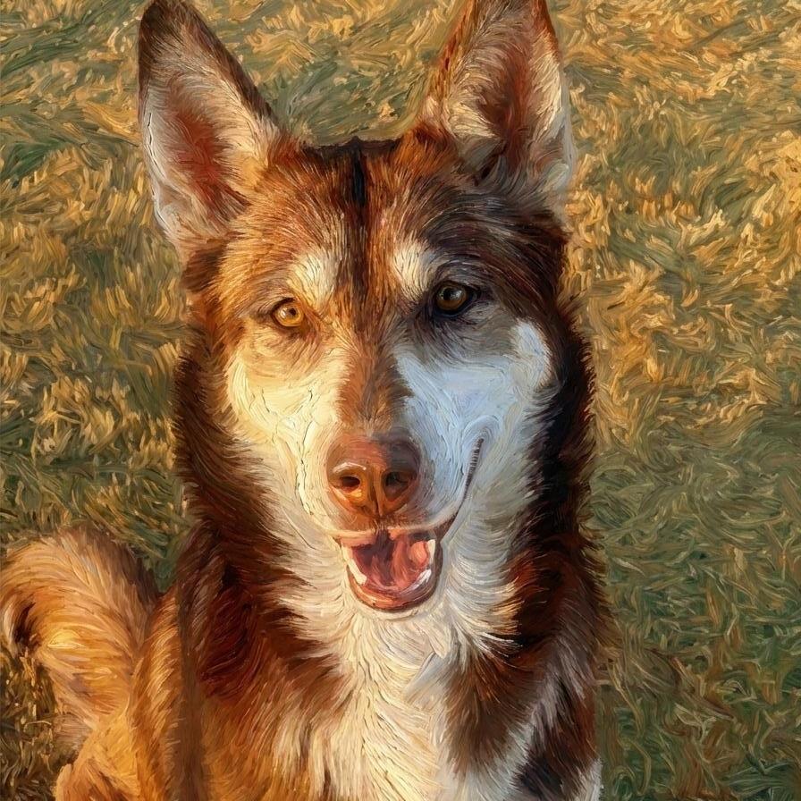 An adult small-sized female Red / Chestnut / Orange Husky dog named Misha for adoption in Lubbock, TX