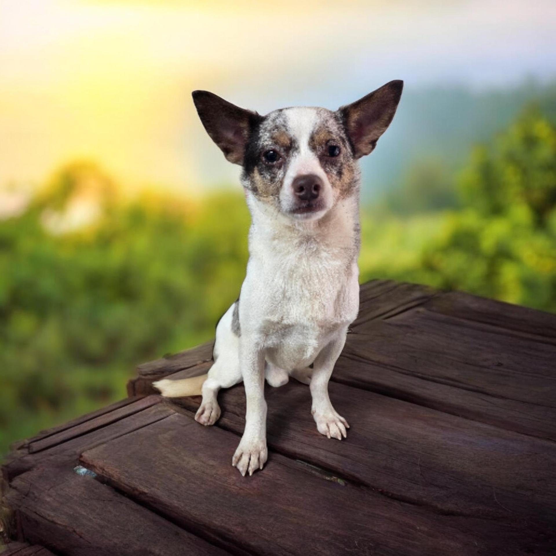 An adult small-sized male Merle (Blue) Chihuahua dog named Jackson for adoption in Dallas, GA