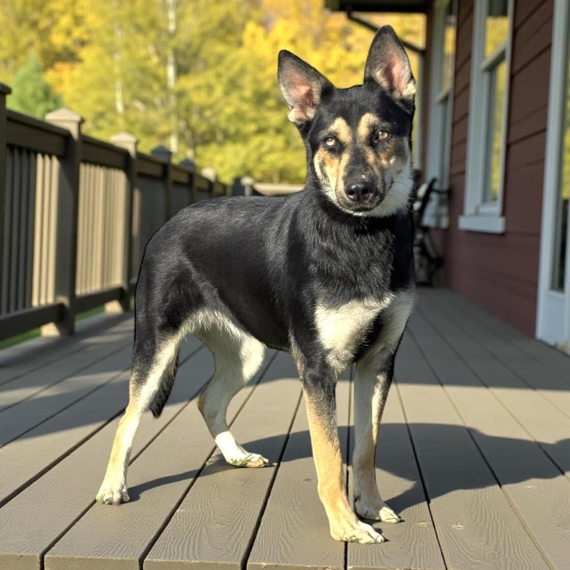 A young medium-sized female German Shepherd Dog dog named Jolly Joy for adoption in Allen, TX