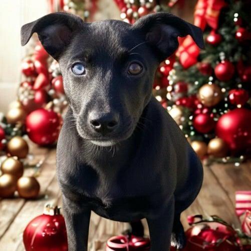 A young medium-sized female Black Labrador Retriever dog named Rayna for adoption in Queen City, TX