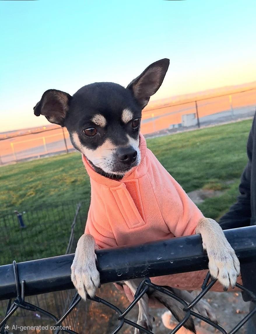 An adult small-sized male Black Chihuahua dog named Druvik Brt for adoption in Missouri City, TX